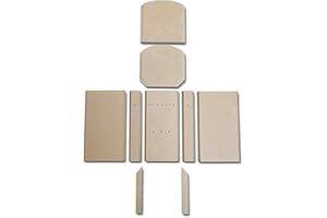 Feuerraumauskleidung für Thermia München Kaminöfen - Vermiculite - 9-teilig