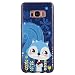 Produktbild Samsung Galaxy Hülle, Hozor Dünne Weiche TPU Silikon Handyhülle Schutztasche Back Cover Gemalt Geprägt Muster Schutzhülle Etui für Samsung Galaxy S8 / SM-G950 5.8 zoll - Blaue Eichhörnchen