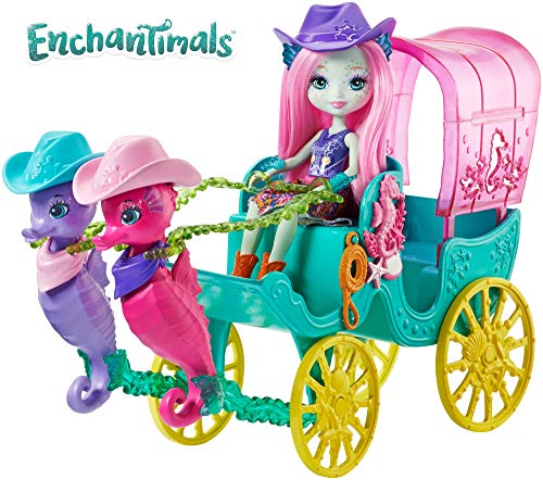 Enchantimals Enchantimals-FKV61 Sandella e Il Cavalluccio Marino, Multicolore, FKV61