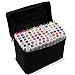Produktbild 80 Farbige Graffiti Stift Fettige Mark Farben Marker Set,Twin Tip Textmarker Graffiti Pens für Sketch Marker Stifte Set Mit (weißen)