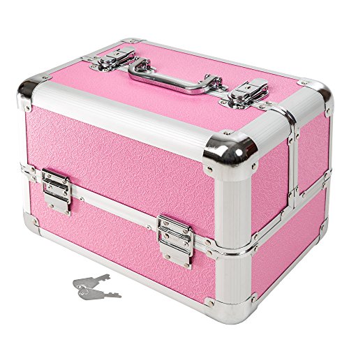 TecTake® Kosmetikkoffer Beauty Case Schminkkoffer pink