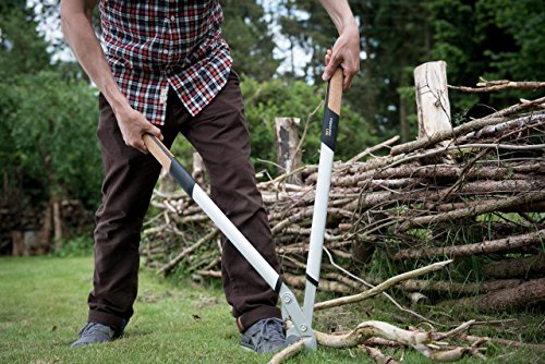 Fiskars Quantum Amboss-Getriebeastschere für trockene Zweige und Äste, Antihaftbeschichtet, Gehärteter Präzisionsstahl, Länge 80 cm, Schwarz/Orange, L109, 1001437 - 5