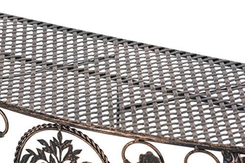 CLP Eisen Blumentisch SORANA, Konsolentisch für die Wand, Metall, ca. 80 x 35 cm bronze - 5