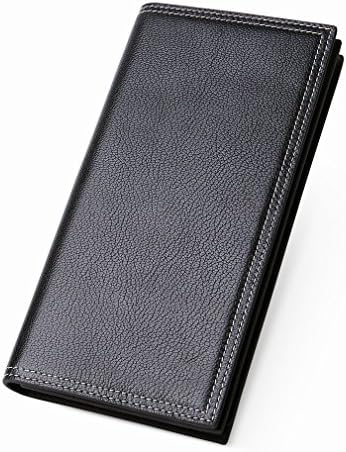 Q package Fashion Classic Men Wallet Men Long Wallet Zipper Mobile Phone Handbag,Black