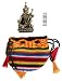 Produktbild Buddhafiguren -Talisman Padmasambhava 4,7 cm Messing tibetisch Guru Rinpoche Buddhastatue mit Mantra-Rolle im Bhutani-Beutel als Begleitset – 3teilig