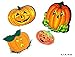Produktbild toybakery - Halloween Dekoration, Tisch Deko 4 Kürbissen, Pumpkins, ideal für Jede Halloween Party / Feier, Orange