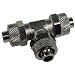 Produktbild 11/8mm (8x1,5mm) T Schlauchverbinder - black nickel