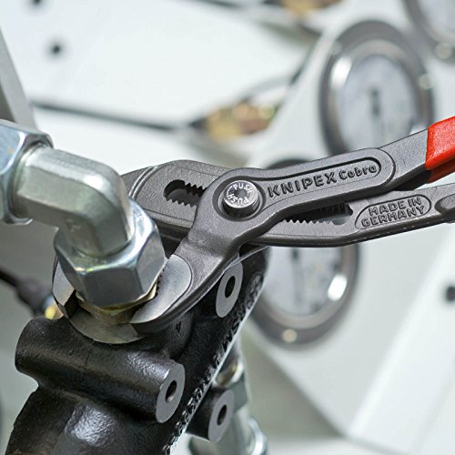 KNIPEX 87 01 180 Cobra – kompakte Hightech-Wasserpumpenzange, Griffe mit Kunststoff überzogen, 180 mm - 3