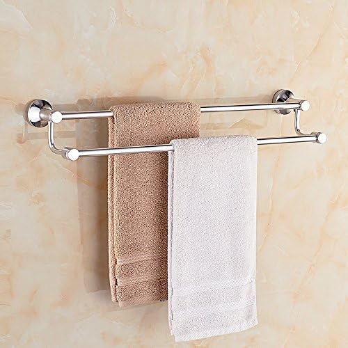 X&amp;L Aluminum space double Rod towel towel shower toilet Towel rack pendant light , 50cm below