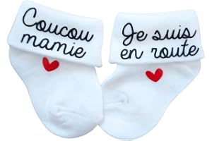 Chaussettes personnalisables pour bébé - thème annonce de grossesse