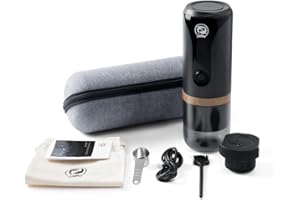 BENFUCHEN Macchina per caffè espresso elettrica portatile 9 Bar di pressione compatibile con le cialde NS e il caffè macinato perfetta per i viaggi (8)