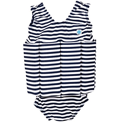 Splash About Float Suit with Adjustable Buoyancy (Swimwear), Navy & White Stripe