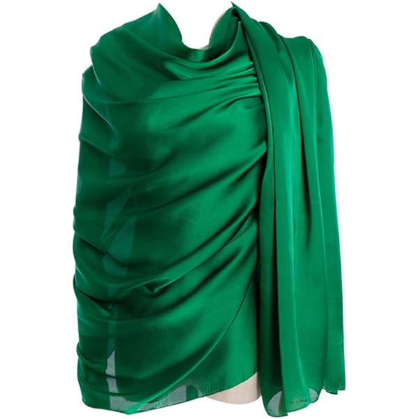 LA FERANI Dames zijden sjaal 100% zijde halsdoek sjaal effen kleur wit zwart 180 x 90 cm effen kleur voor pak formele gelegenheden stola zakelijke stijl cadeau voor jou, donkergrijs, 180x90