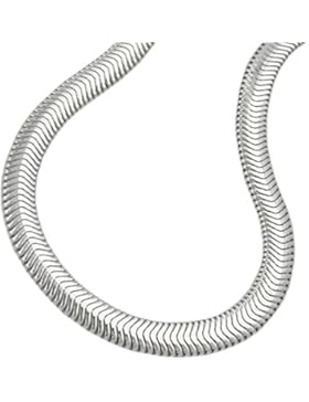 Unbespielt Kette Halskette Silberkette 925 Silber Damen flach Schlangenkette für Frauen verschiedene Längen Breite...