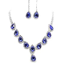 Set Gioielli Da Sposa Yazilind - Collana, Orecchini, Bracciale E Anello - Foto 11