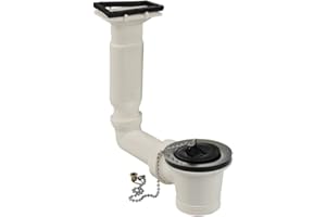 KIRCHHOFF KS Spülen Ab-& Überlaufventil, 1 1/2"AG x 70 mm, für Tropfflächen