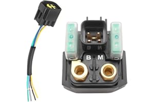 Mabutingti Relais solénoïde de démarreur et connecteur pour Yama-ha Raptor 700 700R 250 125 2006+ Kodiak 450 2018+