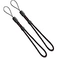 Ringke Lanyard Wrist Strap Compatible with Cellphone, Phone Cases, Keys, Cameras & ID MP3 QuickCatch Adjustable String [Black Ruby] [2 Pack]