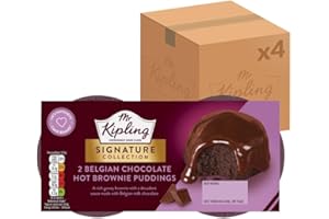 Mr Kipling Signature Belgian Chocolate Hot Brownie Puddings, 210 g (Pack of 4)