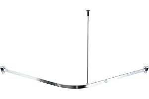 Ridder 52500-0 Barre de douche arrondie Aluminium brillant 90 x 90 x 90 cm