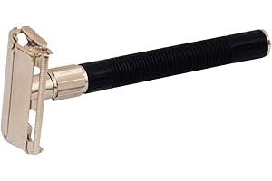 SS Instrumentx Wysokiej jakości maszynka do golenia z podwójnymi krawędziami, z pojedynczym ostrzem, metalowa, wielokrotnego użytku, stal nierdzewna, golarka dla mężczyzn i kobiet, w zestawie ze