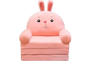 GENERIC Folding Children's Sofa Backrest Armchair Pillowcase 2 In 1 Cute Cartoon Lazy Without Padding Or Core Toddler Covers Only (120x55x20cm)