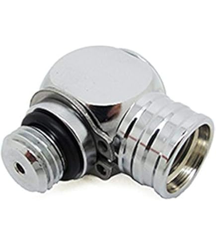 Scuba Choice 90 Degree Swivel Adapter - Stainless Steel Regulator Fitting For Diving