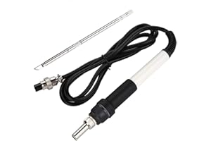 Zestaw Lutownicy, Uchwyt Lutownicy do Stacji Lutowniczej DSK T12-D i Końcówka Lutownicy T12-K Regulowany Regulator Temperatury Narzędzie Spawalnicze(Soldering Handle and Soldering Iron Tip)