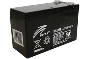 ritar 12V Charge 7.2 Ah Lead-Acid Sealed Battery - for UPS, video surveillance and alarm systems - mobility scooters