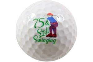 WESTMON WORKS 75th Birthday Golf Ball Present for Seventy Five Year Old Golfer
