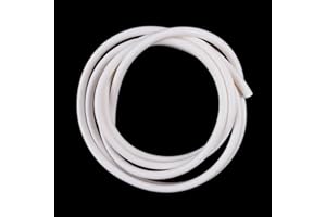 LUXERAD, 3mm Silicone Vacuum Hose, ID= 0.12" (3mm), OD= 0.28" (7mm) Length=10 Feet (3M) Silicone Vacuum Hose Line Tube Pipe Universal #White