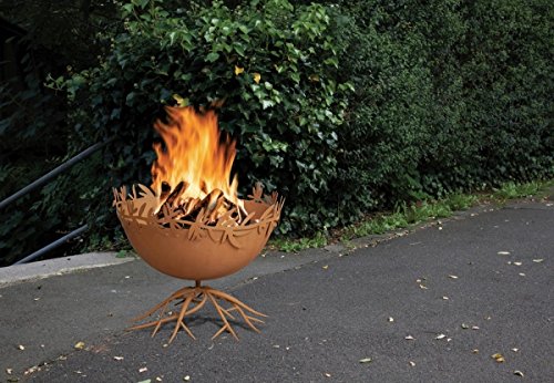 FEUERSCHALE BAUM RUSTY FINISH 123825C
