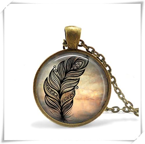 Feather Necklace, Feathers, Indian Necklace, Antique, Vintage, Style Necklace,