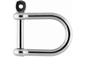 MARINETECH Dutyhook 6X48 Wide D-Shackle, Stainless Steel AISI 316