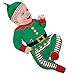 Highdas Baby Santa Costume Girls Boys Christmas Set Long Sleeve Romper Cap 2 pcs (80cm/6-12M)