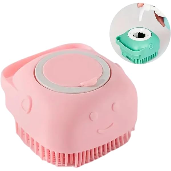 Iwobi Spazzola Per Massaggi Per Cani,Spazzola Da Bagno Per Animali Domestici,Spazzola Morbida In Silicone Con Shampoo Dispenser Doccia - 12