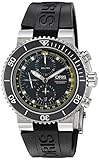 Oris Herren Armbanduhr 'Aquis' Swiss Automatik Edelstahl und Gummi Kleid, Farbe: Schwarz (Modell: 77477084154rs)