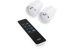CHACON DiO Connected HOme Set de 2 prises On/Off avec télécommande DiO - 2300W - Blanc