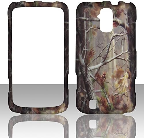 2D Camo Pine ZTE Force ZTE n9100 Boost Mobile , Sprint Case Cover Phone Snap on Cover Case Rubberized Frosted Matte Surface Hard Shells