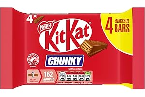 KitKat Chunky Milk Chocolate Bar Multipack, 4 x 32g