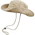 TZ Promise Bucket Hats with String Wide Brim Hiking Fishing UV Sun Protection Safari Unisex Boonie