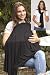 Milkscarf by MamaMoosh in Black -breastfeeding cover / scarf