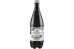 ITALIAN GOURMET E.R. San Pellegrino Chinotto Zero PET Lot de 12 bouteilles de limonade sans sucre 0,75 l Orange amère
