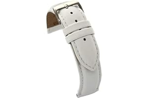 diloy Cinturino orologio in pelle di vacchetta liscia 8mm 10mm 12mm 14mm 16mm 18mm 20mm 22mm 24mm Ref 302