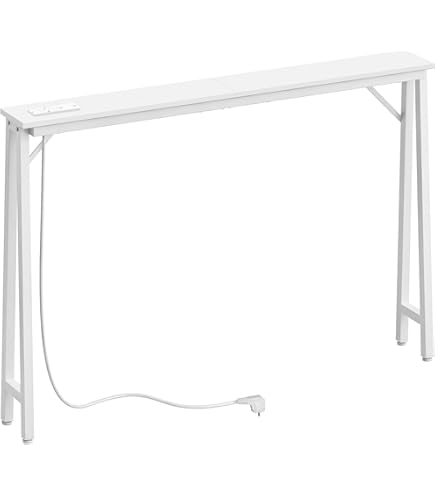 Slim Consoletafels Diepte 15 Cm, Hoge Bank Bijzettafels Entrance Table Gangtafel Achter De Banktafel Voor Huis Woonkamer Decor(Size:100 * 15 * 75CM ,Color:zwart