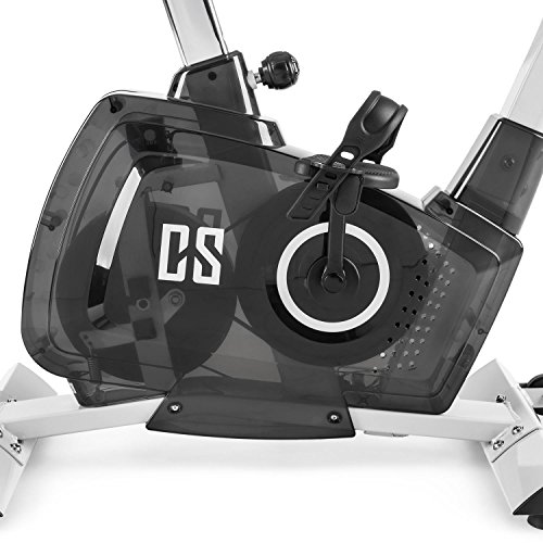 CAPITAL SPORTS Durate X77 Cardiobike Heimtrainer Fitnessbike Ergometer (Trainingscomputer mit LCD-Display, Trainingsprogramme: H.R.C.; T.H.R.; Körperfett, 9 feste Programme, belastbar bis 100 kg) schwarz oder silber - 4