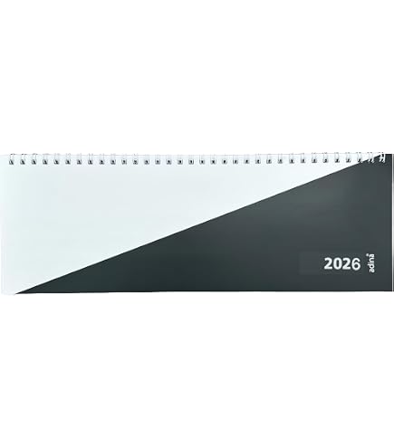 Tischkalender 2026 – Wochenplaner Im Querformat Mit Spiralbindung (29 X 11 Cm)