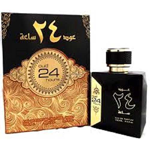 Oud 24 hours 100ML Arabian Perfume Spray Lemon Fruity Chocolate Vanilla Agar woody Musk Amber