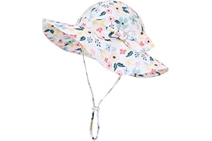 Volicph Baby Sommerhut Mädchen Sonnenhut Kleinkind Strandhut Baby Bucket Hat UPF 50 für Baby Mädchen Säugling Kind Kleinkind