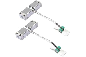 Qrity Home automatyczne samozamykacze do drzwi, ciche sprężynowe samozamykacze, regulowane napięcie, wsparcie do 40 kg, w zestawie z kluczem sześciokątnym i śrubami